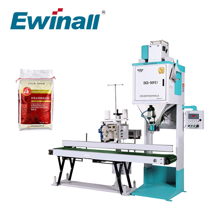 5kg - 50kg Ewinall স্বয়ংক্রিয় চাল প্যাকিং স্কেল মেশিন সহজ ব্যবহার DCS-50FE1