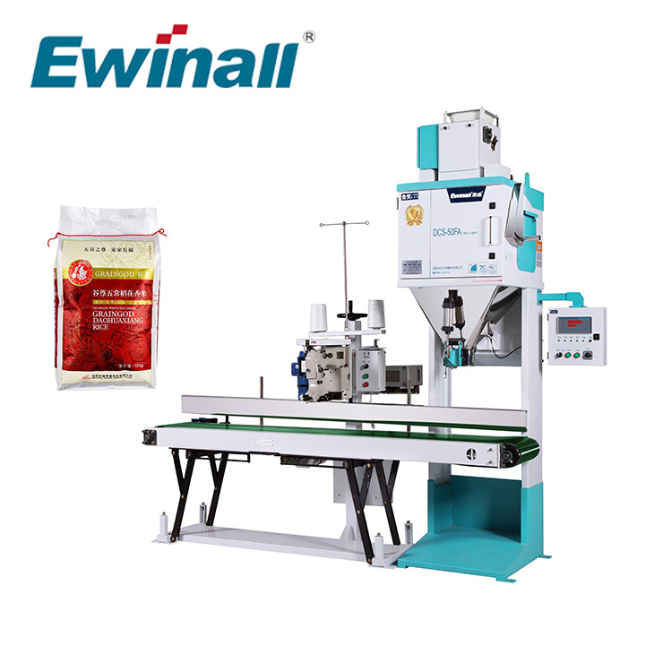 DCS-50FA1 Ewinall স্বয়ংক্রিয় চাল প্যাকিং মেশিন বিন শস্য বাদাম খাদ্য ওজন