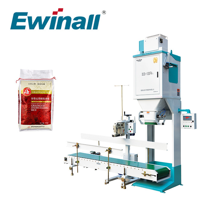স্বয়ংক্রিয় DCS-100FA1 Ewinall রাইস প্যাকিং মেশিন 100Kg বড়
