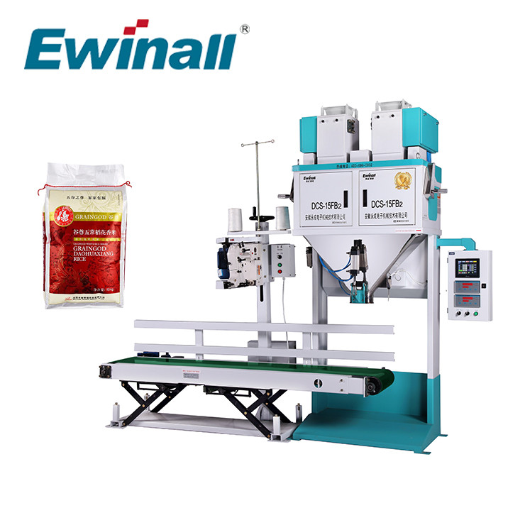 DCS-15FB2 Ewinall কালার স্ক্রিন রাইস মিল গ্রেন রাইস প্যাকিং মেশিন 2.5 কেজি - 15 কেজি